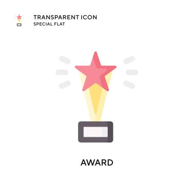 Ödül vektör ikonu. Düz çizim. EPS 10 vektörü.