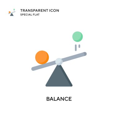 Denge vektör simgesi. Düz çizim. EPS 10 vektörü.