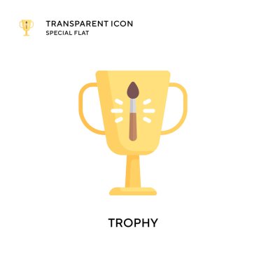 Ödül vektör simgesi. Düz çizim. EPS 10 vektörü.