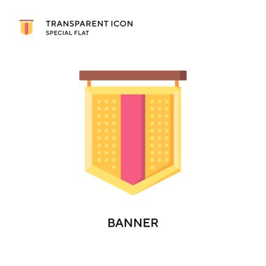 Sancak vektör simgesi. Düz çizim. EPS 10 vektörü.