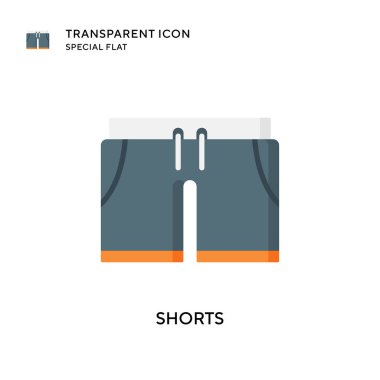 Kısa vektör simgesi. Düz çizim. EPS 10 vektörü.