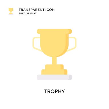 Ödül vektör simgesi. Düz çizim. EPS 10 vektörü.