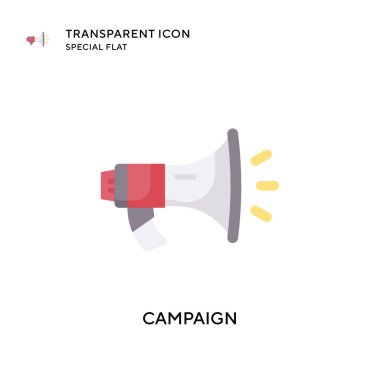 Kampanya vektör simgesi. Düz çizim. EPS 10 vektörü.