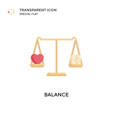 Denge vektör simgesi. Düz çizim. EPS 10 vektörü.