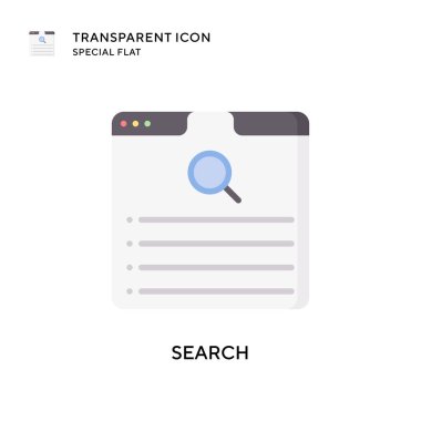 Arama vektör simgesi. Düz çizim. EPS 10 vektörü.