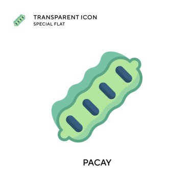 Pacay vektör simgesi. Düz çizim. EPS 10 vektörü.