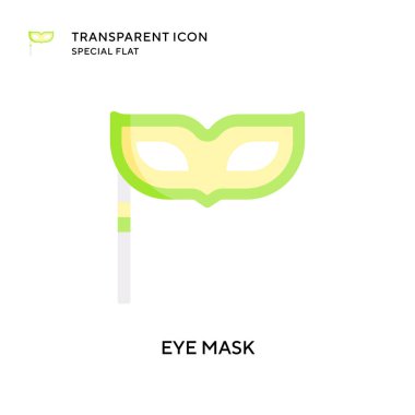 Göz maskesi vektör simgesi. Düz çizim. EPS 10 vektörü.