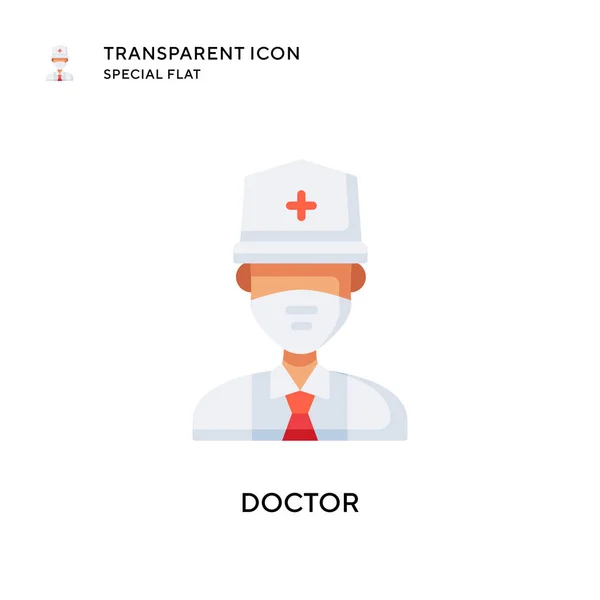 Doktor Vektor Symbol Flache Illustration Eps Vektor — Stockvektor