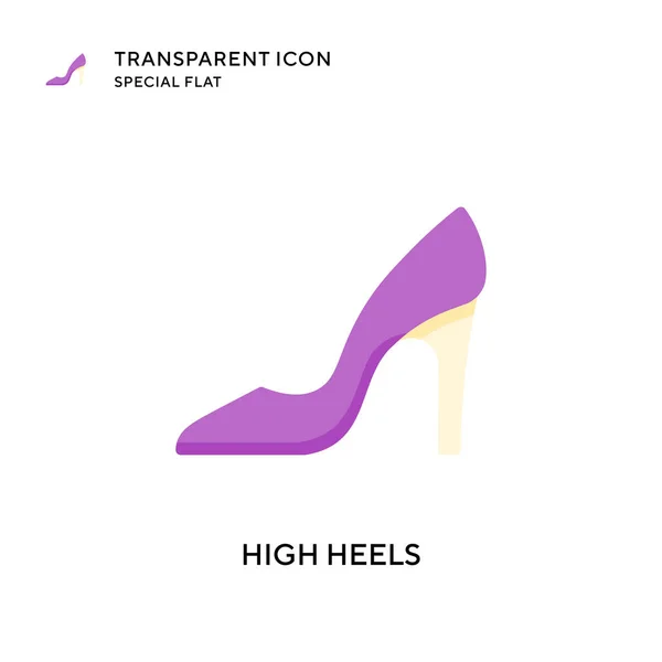 High Heels Vektor Ikone Flache Illustration Eps Vektor — Stockvektor