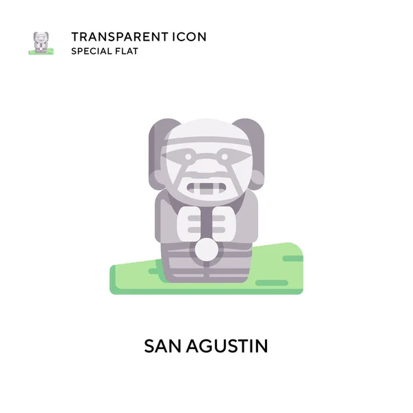 Icône Vectorielle San Agustin Illustration Style Plat Vecteur Eps — Image vectorielle