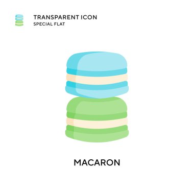 Makarna vektör simgesi. Düz çizim. EPS 10 vektörü.