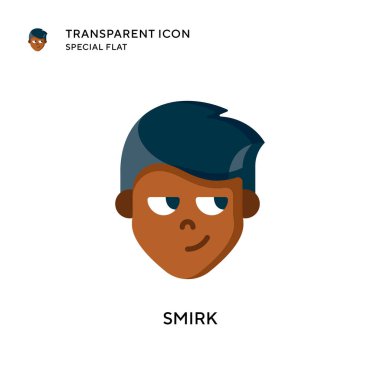 Sırıt vektör simgesi. Düz çizim. EPS 10 vektörü.