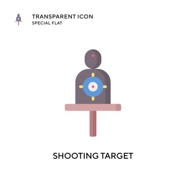 Hedef vektör simgesi çekiliyor. Düz çizim. EPS 10 vektörü.