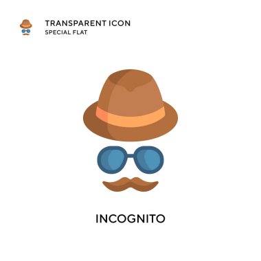 Kılık değiştirmiş vektör simgesi. Düz çizim. EPS 10 vektörü.