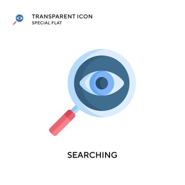 Vektör simgesi aranıyor. Düz çizim. EPS 10 vektörü.