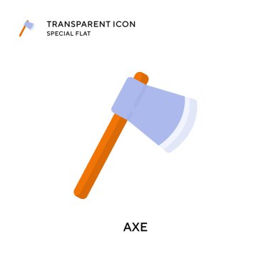 Axe vektör simgesi. Düz çizim. EPS 10 vektörü.