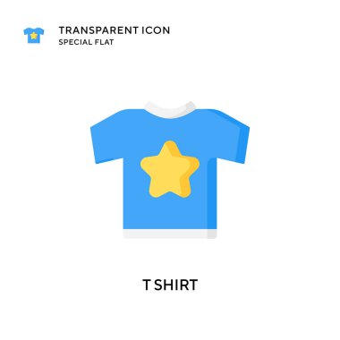 Tişört vektör simgesi. Düz çizim. EPS 10 vektörü.