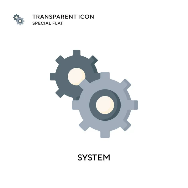 Systemvektorikon Flad Stil Illustration Eps Vektor – Stock-vektor