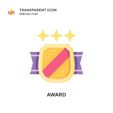 Ödül vektör ikonu. Düz çizim. EPS 10 vektörü.