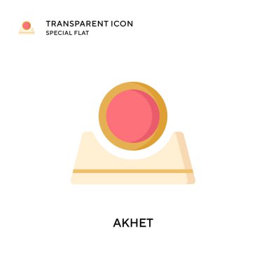Akhet vektör simgesi. Düz çizim. EPS 10 vektörü.