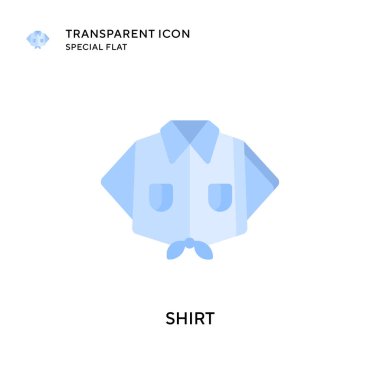 Gömlek vektör simgesi. Düz çizim. EPS 10 vektörü.