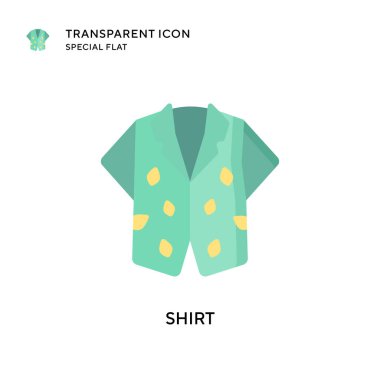 Gömlek vektör simgesi. Düz çizim. EPS 10 vektörü.