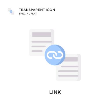 Bağlantı vektör simgesi. Düz çizim. EPS 10 vektörü.