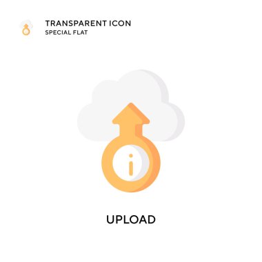 Vektör simgesini yükle. Düz çizim. EPS 10 vektörü.