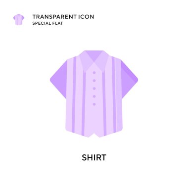 Gömlek vektör simgesi. Düz çizim. EPS 10 vektörü.