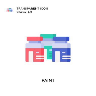 Vektör simgesini boya. Düz çizim. EPS 10 vektörü.