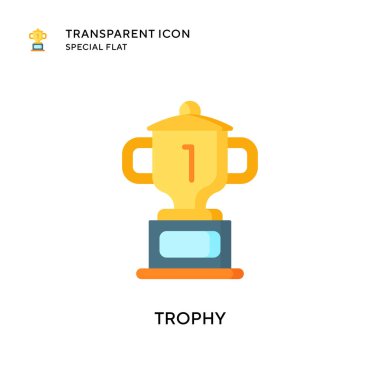 Ödül vektör simgesi. Düz çizim. EPS 10 vektörü.