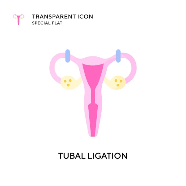 Tubal Ligation Vektor Ikon Platt Stil Illustration Eps Vektor — Stock vektor