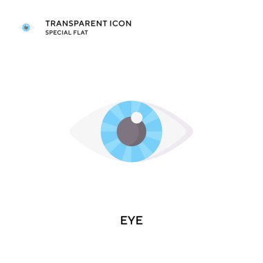 Göz vektör simgesi. Düz çizim. EPS 10 vektörü.