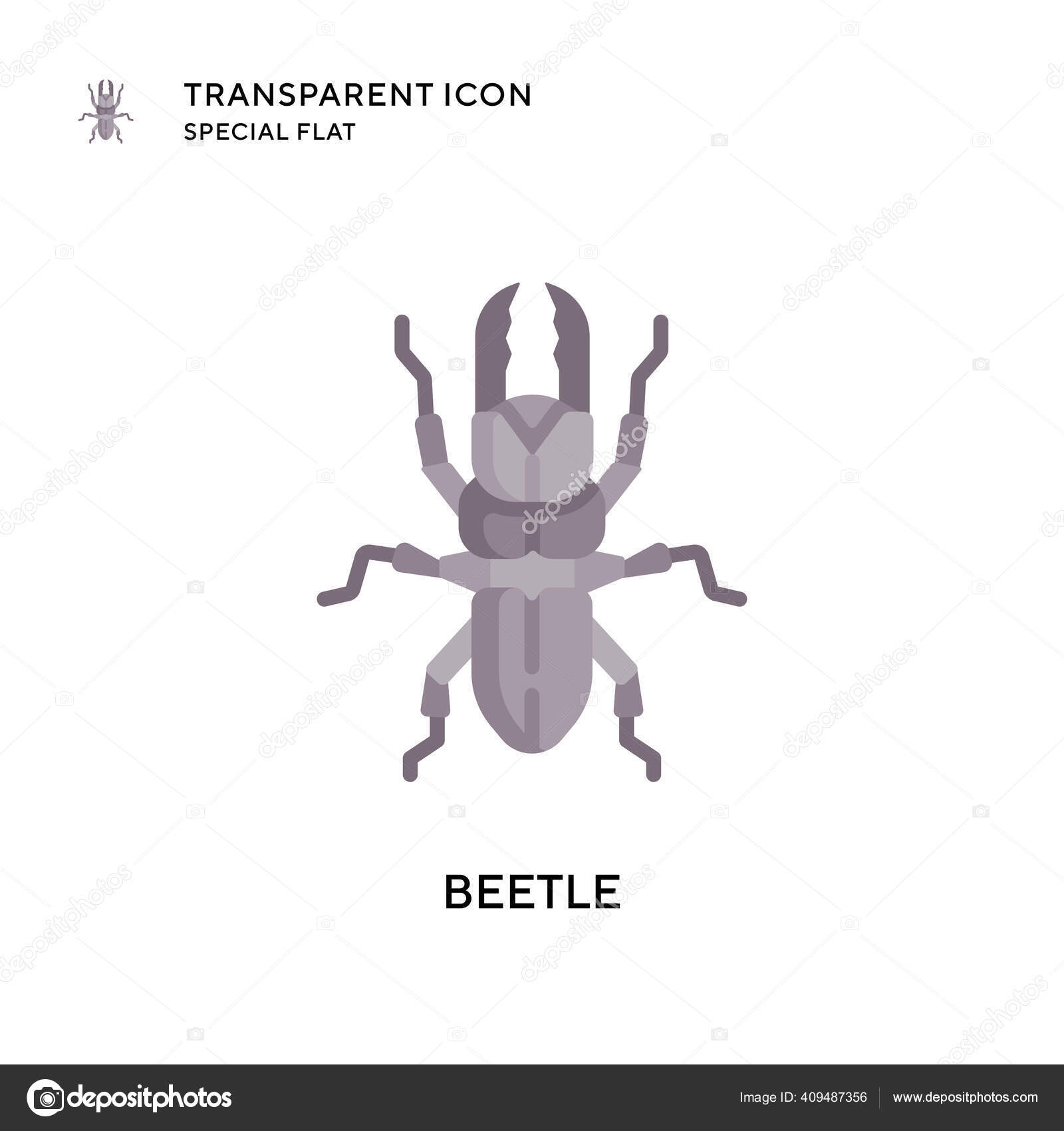 Ikon Vektor Kumbang Ilustrasi Gaya Datar Vektor Eps Stok Vektor C Edifier 409487356