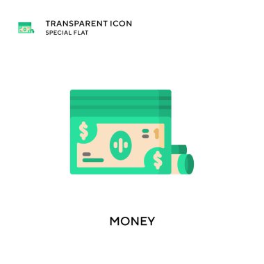 Para vektör simgesi. Düz çizim. EPS 10 vektörü.