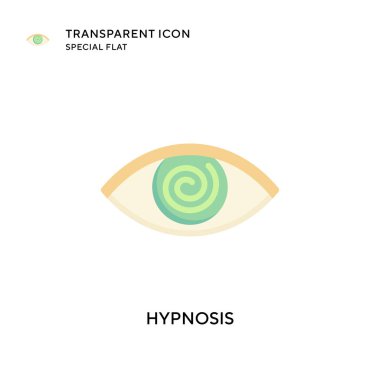 Hipnoz vektör ikonu. Düz çizim. EPS 10 vektörü.