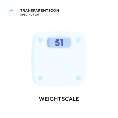 Ağırlık ölçekli vektör simgesi. Düz çizim. EPS 10 vektörü.