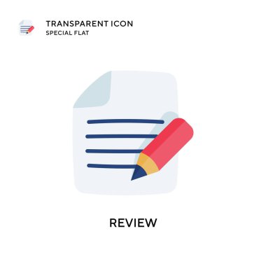 Vektör simgesini gözden geçir. Düz çizim. EPS 10 vektörü.