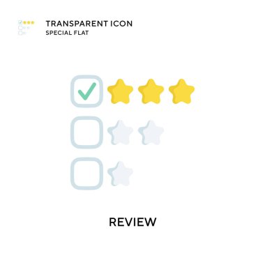 Vektör simgesini gözden geçir. Düz çizim. EPS 10 vektörü.