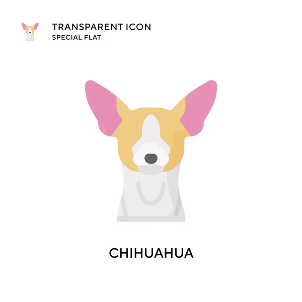 Icône Vectorielle Chihuahua Illustration Style Plat Vecteur Eps — Image vectorielle