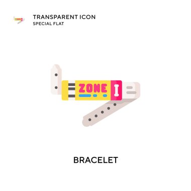 Bileklik vektör simgesi. Düz çizim. EPS 10 vektörü.