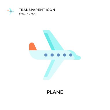 Düzlem vektör simgesi. Düz çizim. EPS 10 vektörü.