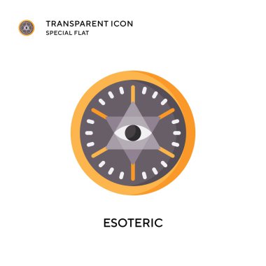 Esrarengiz vektör simgesi. Düz çizim. EPS 10 vektörü.