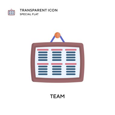 Takım vektör ikonu. Düz çizim. EPS 10 vektörü.