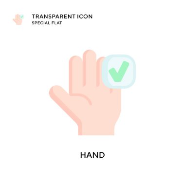 El vektör simgesi. Düz çizim. EPS 10 vektörü.