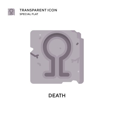 Ölüm vektörü ikonu. Düz çizim. EPS 10 vektörü.