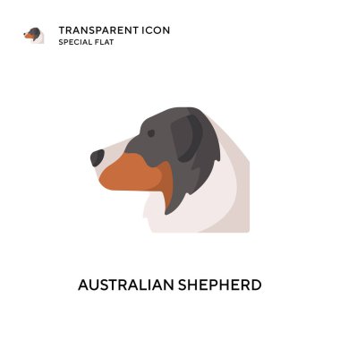 Avustralya çoban vektör ikonu. Düz çizim. EPS 10 vektörü.