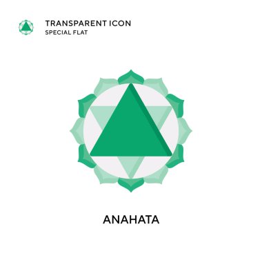 Anahata vektör simgesi. Düz çizim. EPS 10 vektörü.