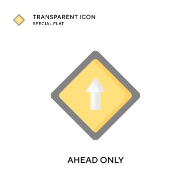 Sadece vektör simgesi ileride. Düz çizim. EPS 10 vektörü.