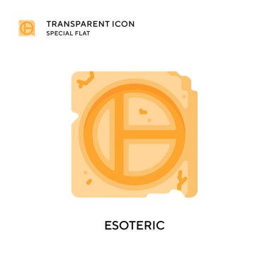 Esrarengiz vektör simgesi. Düz çizim. EPS 10 vektörü.